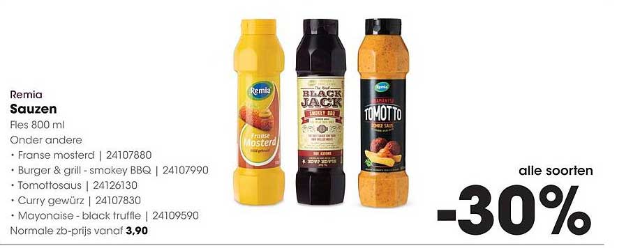 Remia Sauzen alle soorten -30%