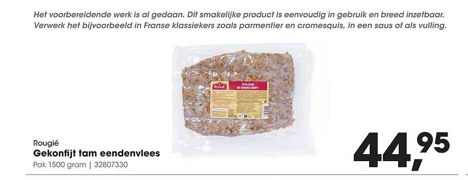 Rougié Gekonfijt tam eendenvlees