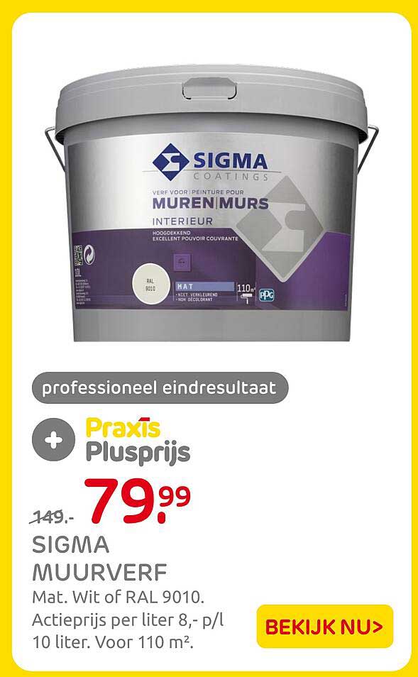 SIGMA MUURVERF Plusprijs