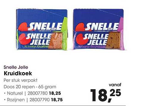 Snelle Jelle Kruidkoek