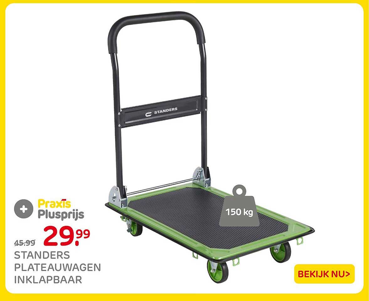 STANDERS PLATEAUWAGEN INKLAPBAAR