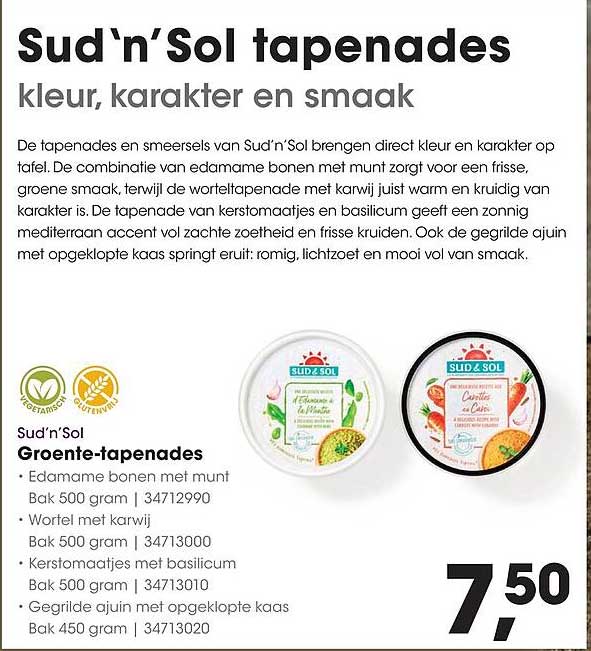 Sud'n'Sol Groente-tapenades