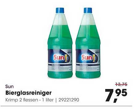 Sun Bierglasreiniger Krimp 2 flessen - 1 liter | 29221290