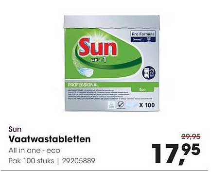 Sun Vaatwastabletten All in one - eco