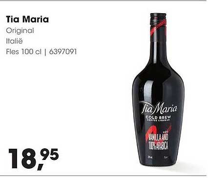Tia Maria Original Italië Fles 100 cl | 6397091
