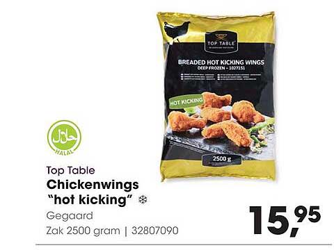 Top Table Chickenwings “hot kicking”