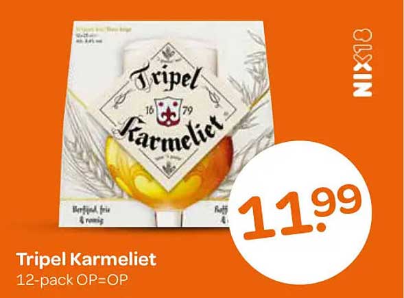 Tripel Karmeliet 12-pack OP=OP