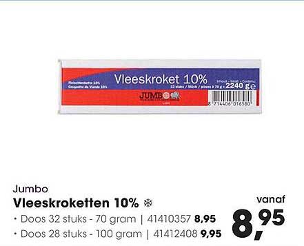 Vleeskroketten 10%