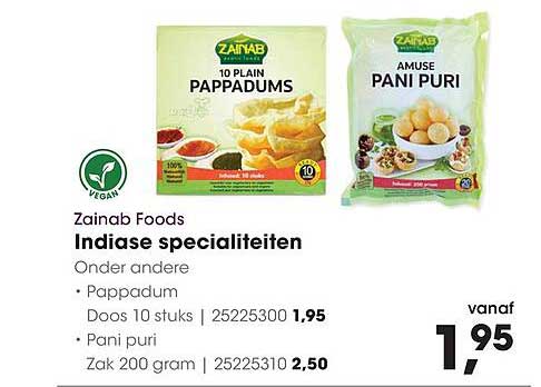 Zainab Foods Indische specialiteiten