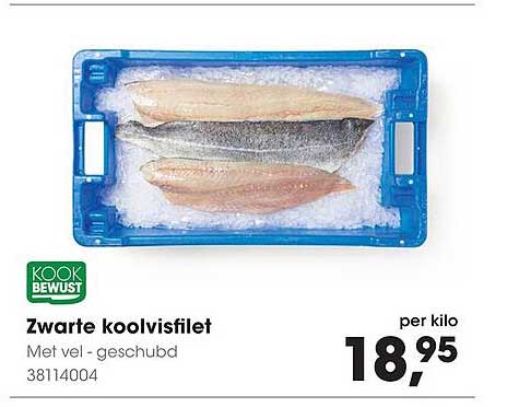 Zwarte koolvisfilet