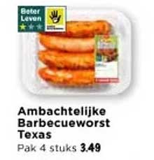 Ambachtelijke Barbecueworst Texas
