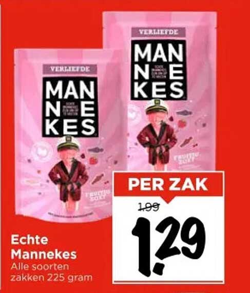 Echte Mannekes 225 gram