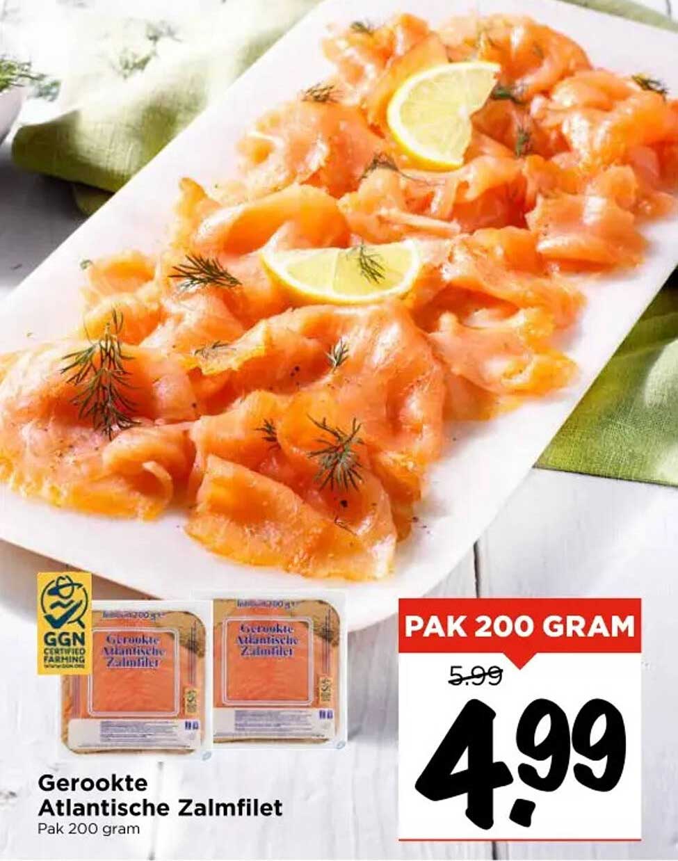 Gerochte Atlantische Zalmfilet Pak 200 gram