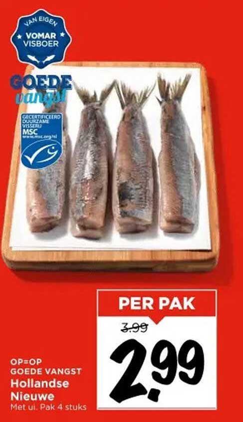 Hollandse Nieuwe Met Ui - Pak 4 Stuks