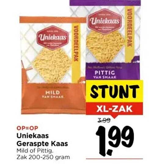 Uniekaas Geraspte Kaas