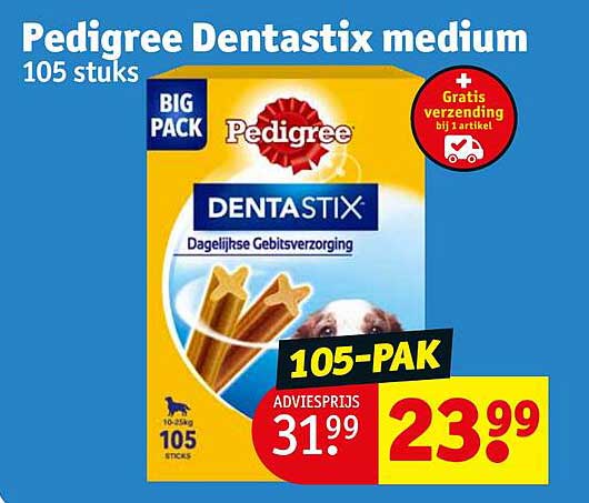 Pedigree Dentastix medium 105 stuks