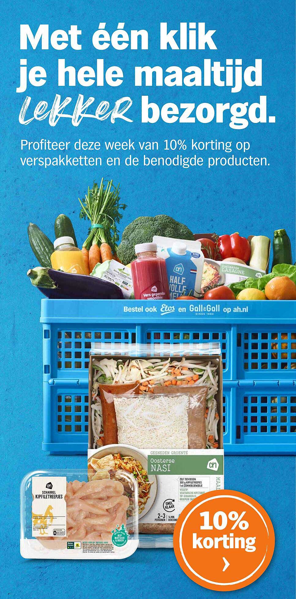 10% korting op verspaketten en de benodigde producten