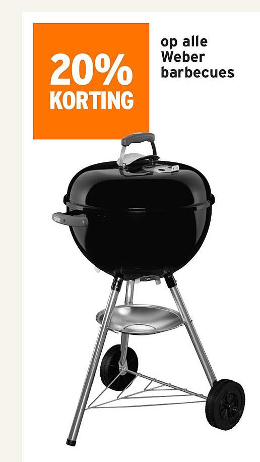 20% KORTING op alle Weber barbecues