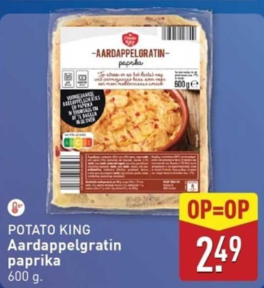 Aardappelgratin paprika