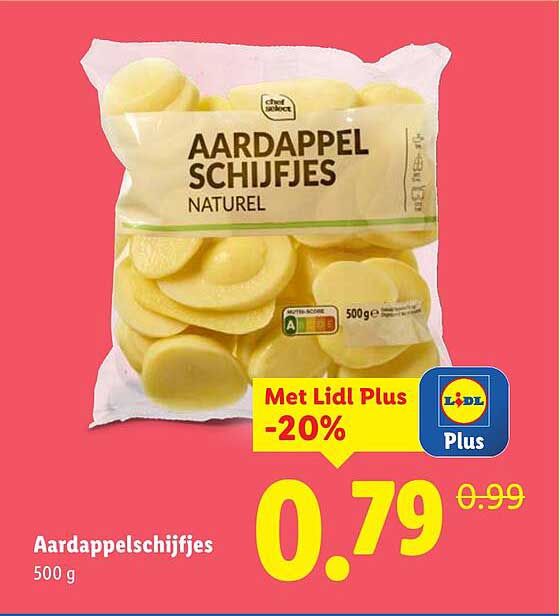 Aardappelschijfjes 500 g