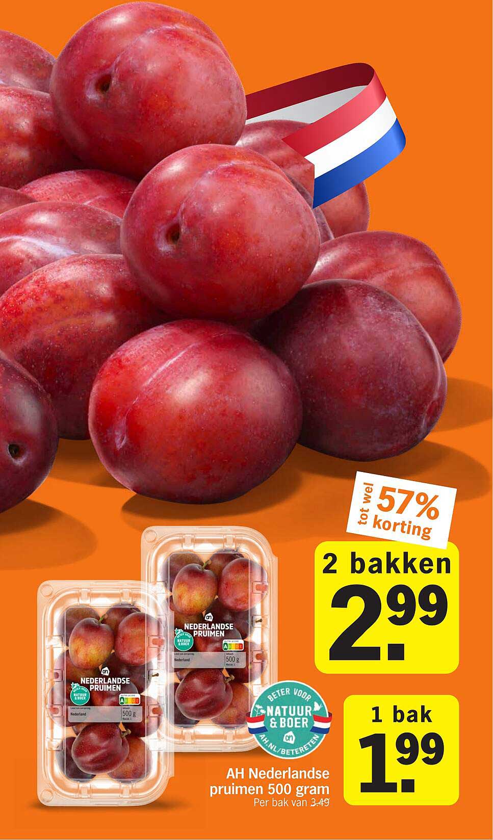 AH Nederlandse pruimen 500 gram