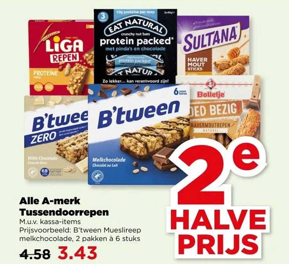 Alle A-merk Tussendoorrepen