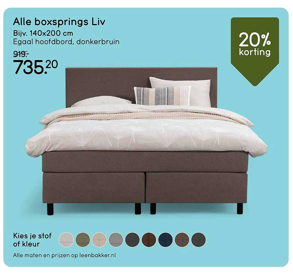 Alle boxsprings Liv