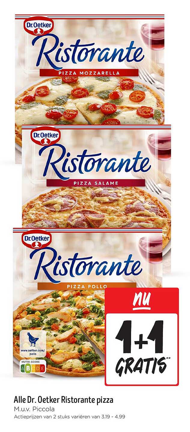 Alle Dr. Oetker Ristorante pizza