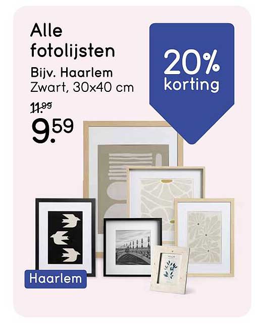 Alle fotolijsten Bijv. Haarlem Zwart, 30x40 cm
