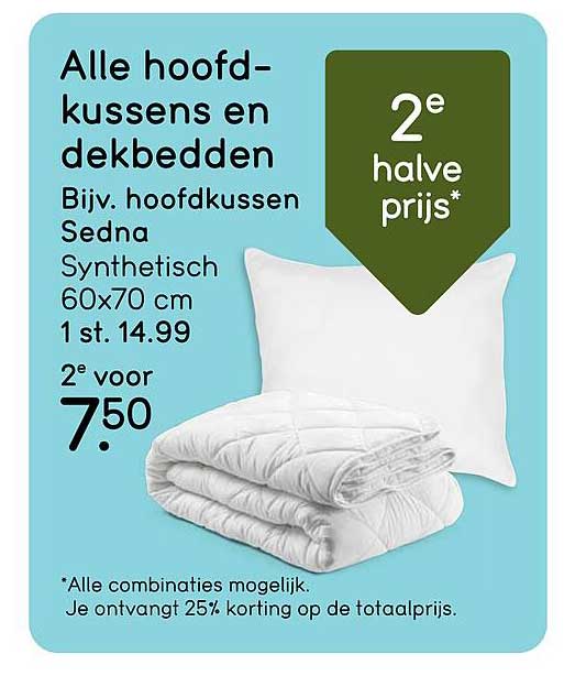 Alle hoofdkussens en dekbedden