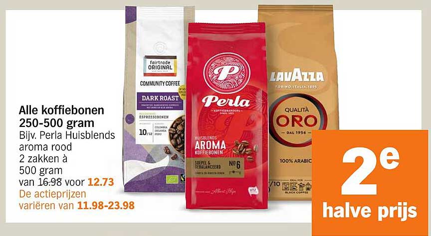 Alle koffiebonen 250-500 gram