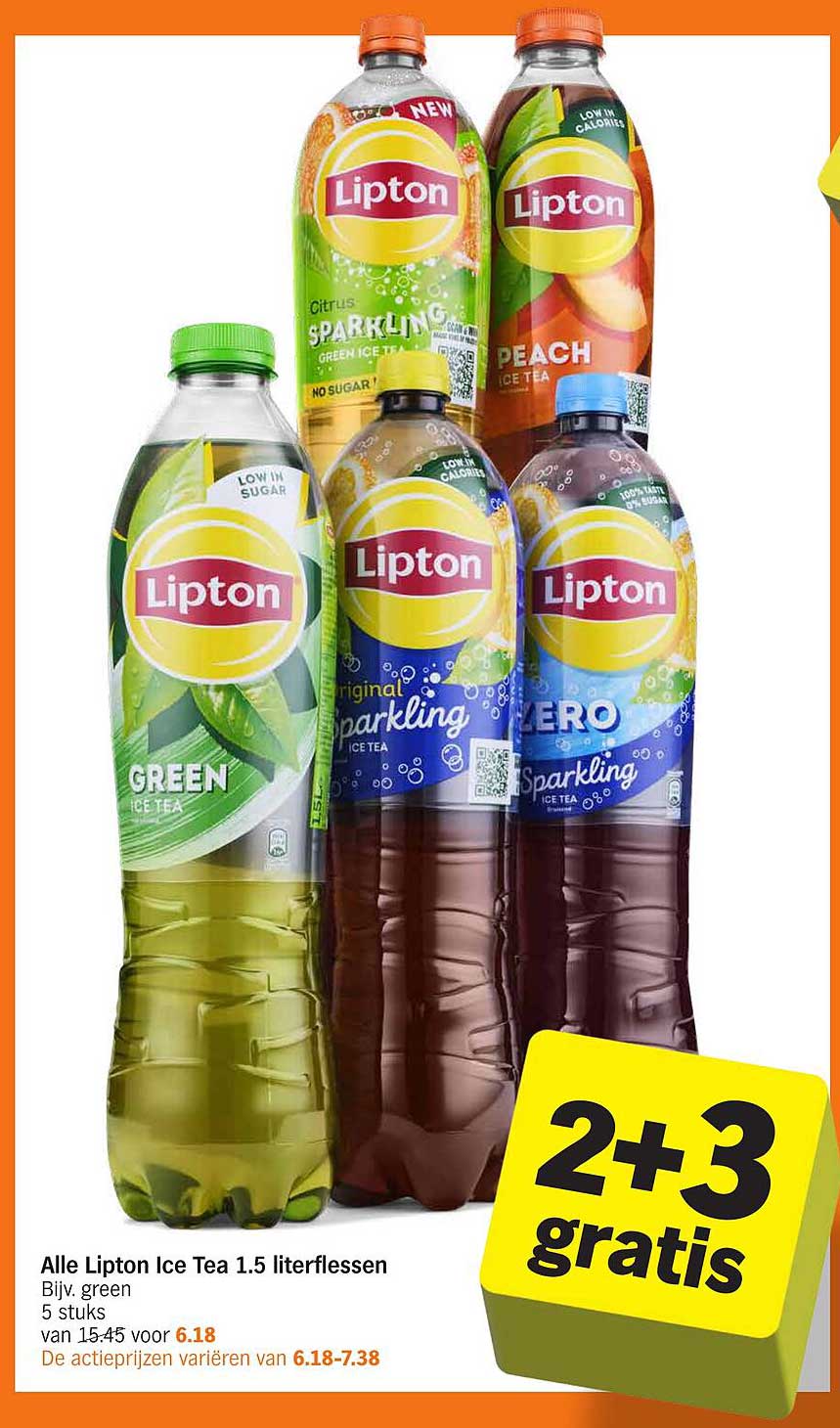 Alle Lipton Ice Tea 1.5 literflessen
