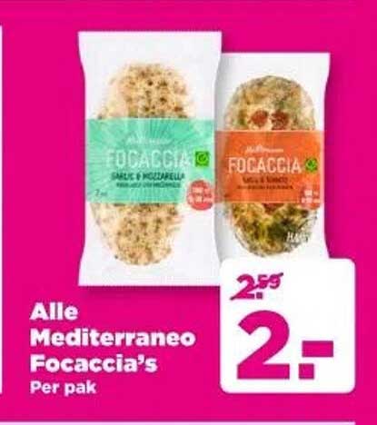 Alle Mediterraneo Focaccia's