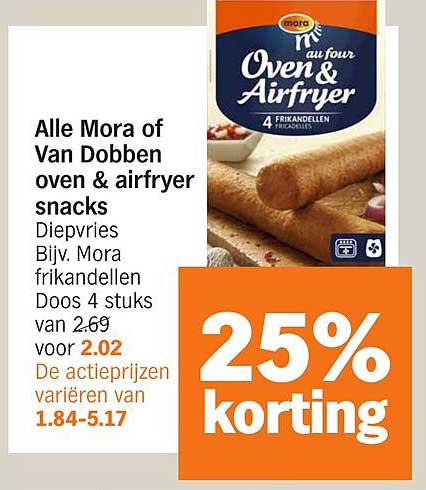 Alle Mora of Van Dobben oven & airfryer snacks