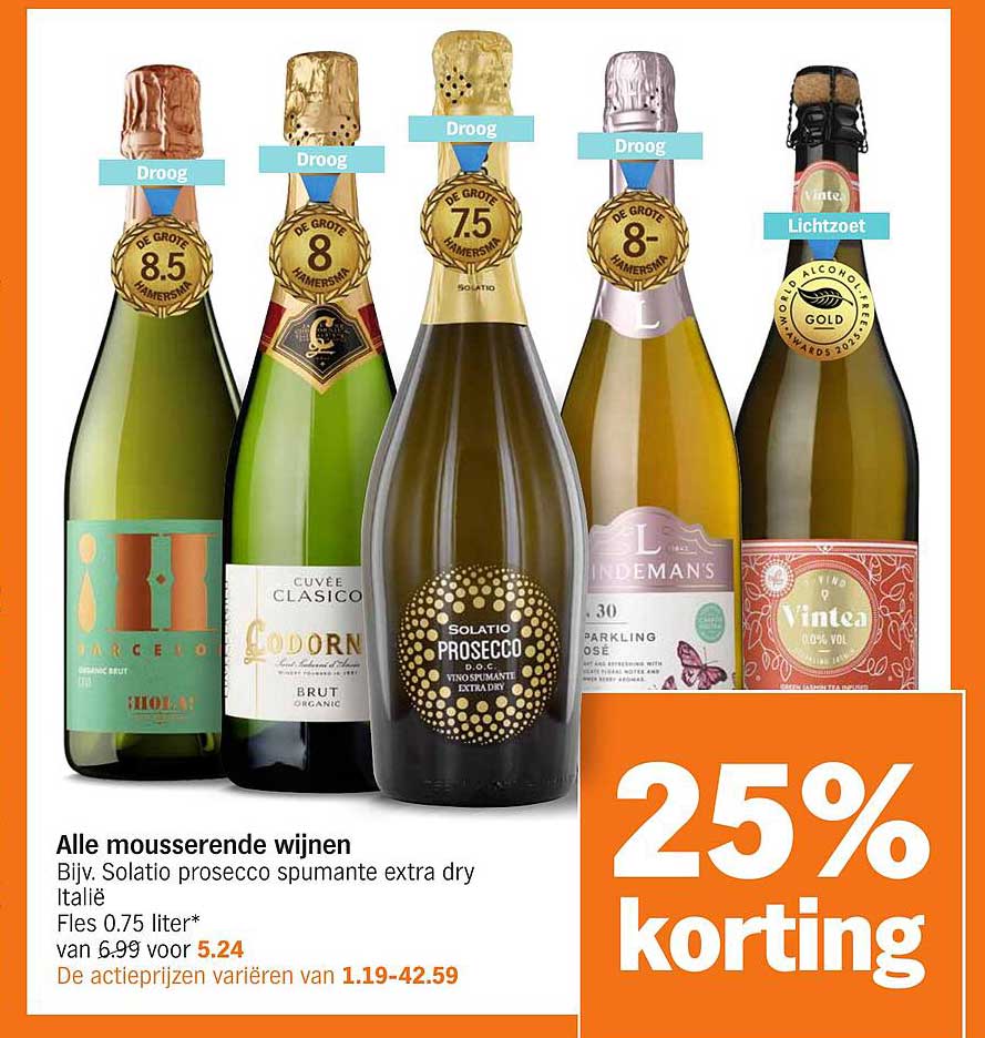 Alle mousserende wijnen