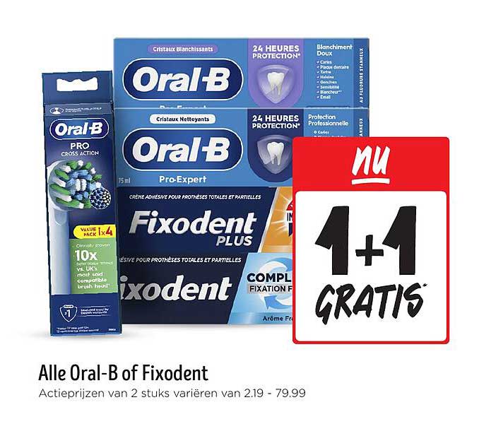 Alle Oral-B of Fixodent