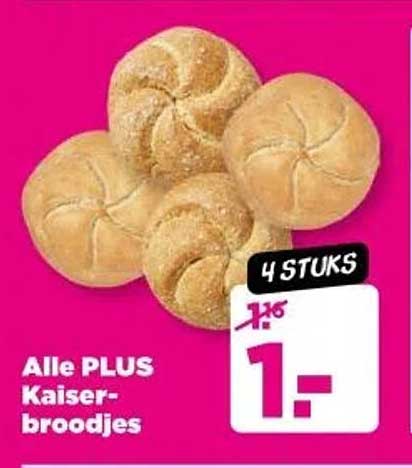 Alle PLUS Kaiser-broodjes