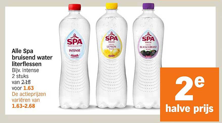 Alle Spa bruisend water literflessen