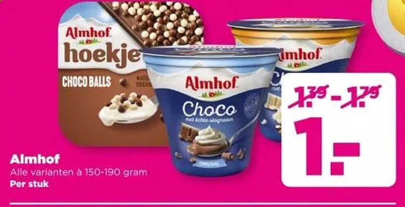 Almhof Choco Balls en Choco met extra slagroom
