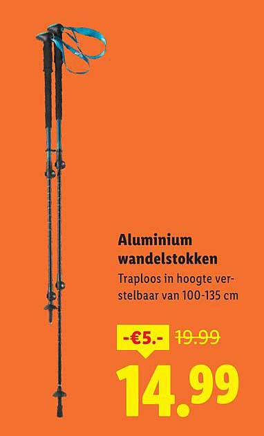 Aluminium wandelstokken