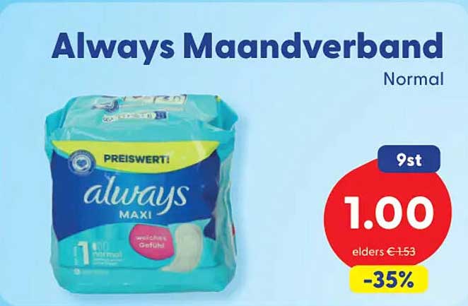 Always Maandverband Normal