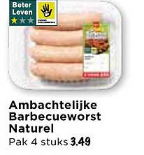 Ambachtelijke Barbecueworst Naturel