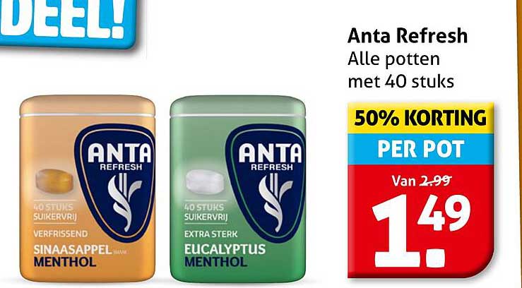 Anta Refresh - Alle potten met 40 stuks