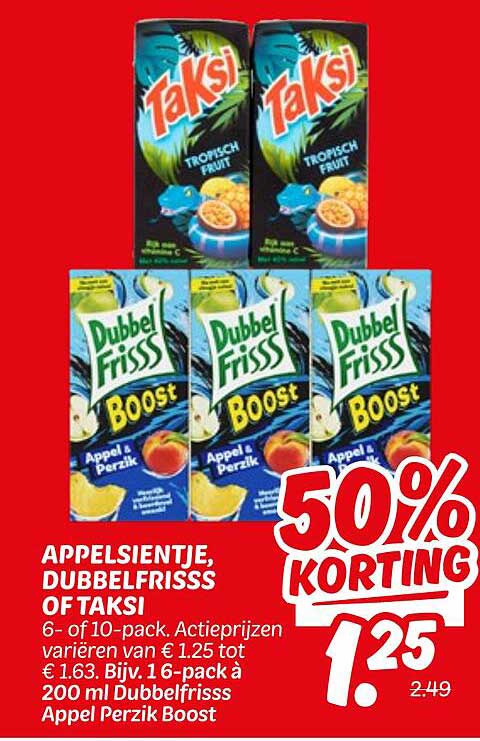 APPELSIENTJE, DUBBELFRISSS OF TAKSI