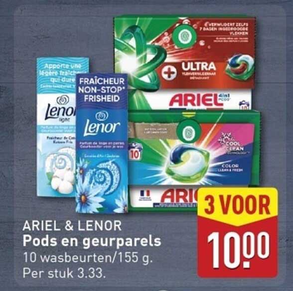 ARIEL & LENOR Pods en geurparels