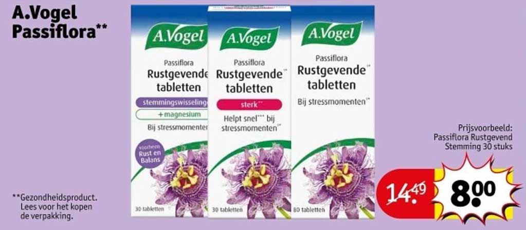 A.Vogel Passiflora Rustgevende tabletten