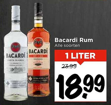 Bacardi Rum Alle soorten