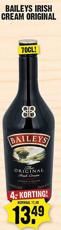 BAILEYS IRISH CREAM ORIGINAL 70CL