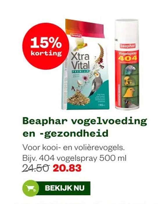 Beaphar vogelvoeding en -gezondheid