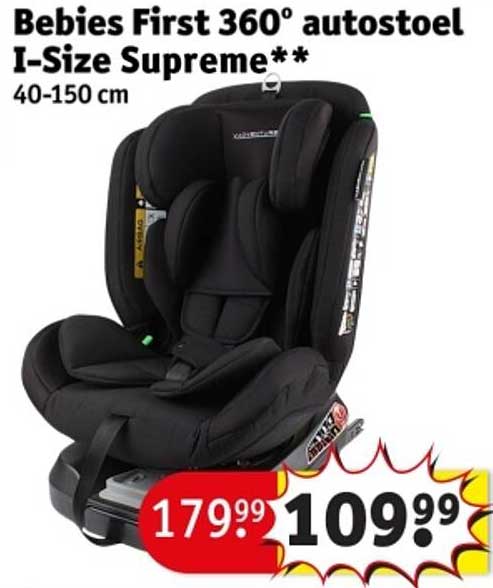 Bebies First 360° autostoel I-Size Supreme** 40-150 cm